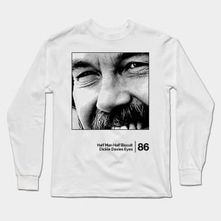 Dickie Davies Eyes - Minimal Style Graphic Design Long Sleeve T-Shirt